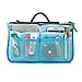 GEARONIC TM Lady Women Travel Insert Organizer Compartment Bag Handbag Purse Large Liner Tidy Bag - Blue