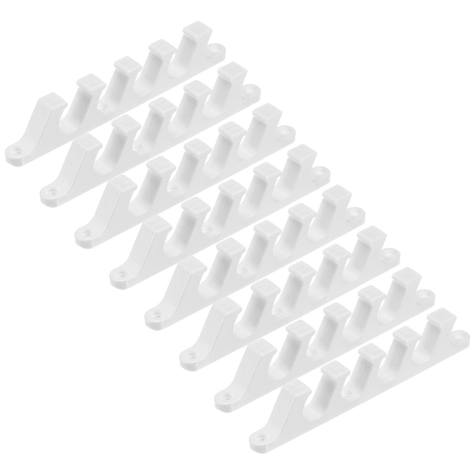 M METERXITY 8-Pack Adjustment Brackets for Chaise, 5 Position Back Support Adjuster for Lounges Reclining Brace and Outdoor Patio Lawn Yard Furniture Chaise [White]