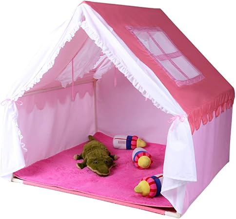 Amazon 子供テント 折り畳み式 テント ポータブル 玩具収納 秘密基地 プレゼント 子供部屋 室内 室外子供用遊具 大きなサイズ ピンク 2 3子ども キッズテント おもちゃ