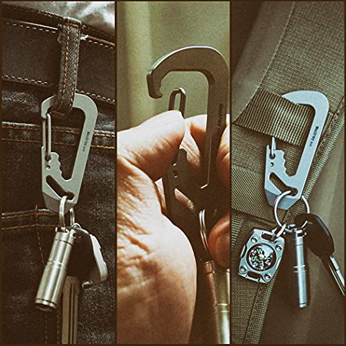 MecArmy EH3 EDC Keychain Carabiner Pry Bar/Hex Wrenches/Bottle Opener