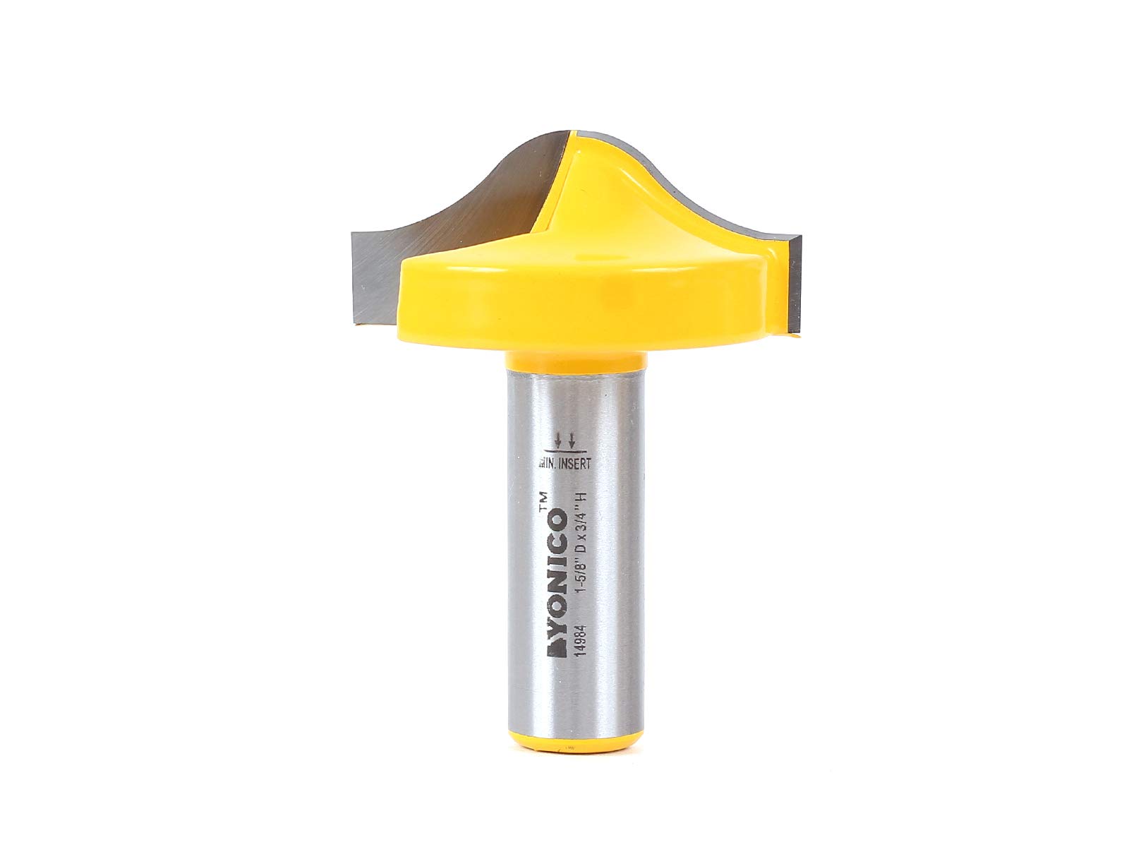Yonico 14984 - Ogee Groove Router Bit, Cutting Diameter: 1-5/8", Cutting Height: 3/4" - 1/2" Shank