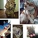 Jetloter 12 Pcs /Set Soft Nylon Puppy Cat Id Collar Adjustable Whelping Litter Bow Ties Collars with Bell