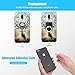 Libosa Cell Phone Ring Holder 360 Degree Rotation and 180 °Flip Transparent Finger Ring Stand Holder Kickstand Compatible with Most of Smartphones Tablet and Phone Case (1.57 x 1.25 x 0.07 inches)