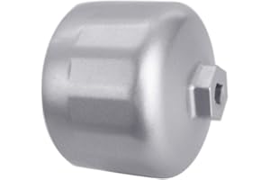 Ibetter 86.6mm 16 Flutes Oil Filter Wrench for Volvo and BMW With 86mm 16 Flutes Cartridge Style Oil Filter Housing Caps, Oil Filter Removal Tool For Changing Oil (silver)