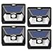 LITOM Solar Lights Outdoor, Wireless LED Solar Motion Sensor Lights with Wide Angle, IP65 Waterproof Security Lights for Front Door Yard Garage Deck Porch Shed Walkway Fence (4 Pack)