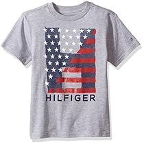 Tommy Hilfiger Big Boys' Homeroom Tee, the Grey Heather, Small (8/10)