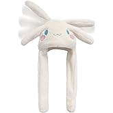 Cute Soft Plush Hats, Ear Moving Jumping Hat, Funny Cartoon Animal Warm Winter Caps for Women Girls