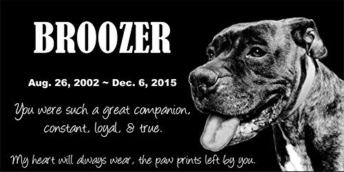 2 Personalised+Stone+Memorial+Granite+Retreiver