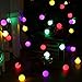 LUCKLED Christmas String Lights, 21ft 50 LED Solar String Lights, Outdoor Lighting String for Home Garden Patio Wedding Party Yard Xmas Trees Holiday Christmas and Halloween Decorations MultiColored