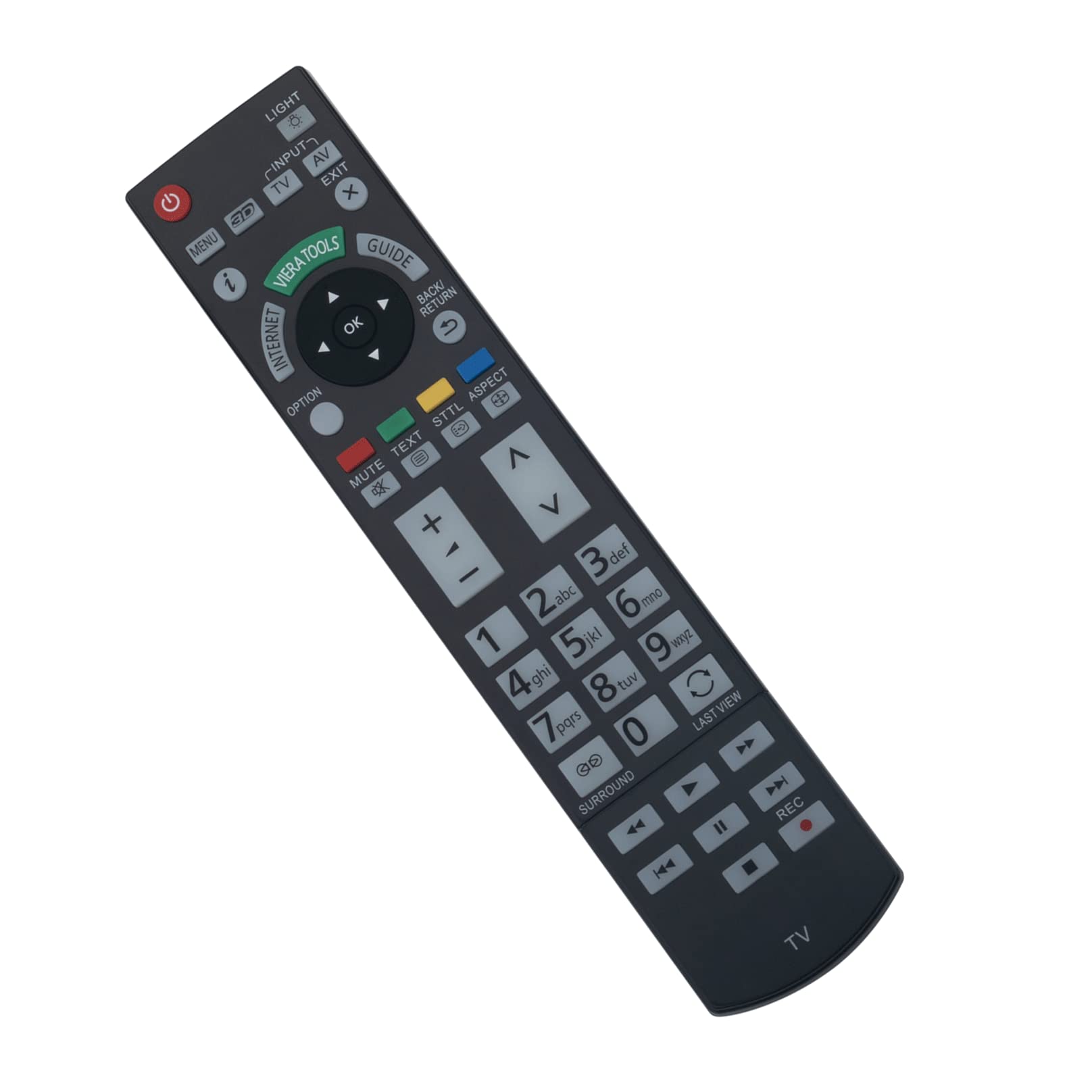 VINABTY N2QAYB000715 Replacement Remote Control Compatible with Panasonic TV N2QAYB000715 remote control N2QAYB000746 TX-P65VT50J TX-P65VT50T TX-P65VT50Y TX-PR42GT50 TXL47ETW50