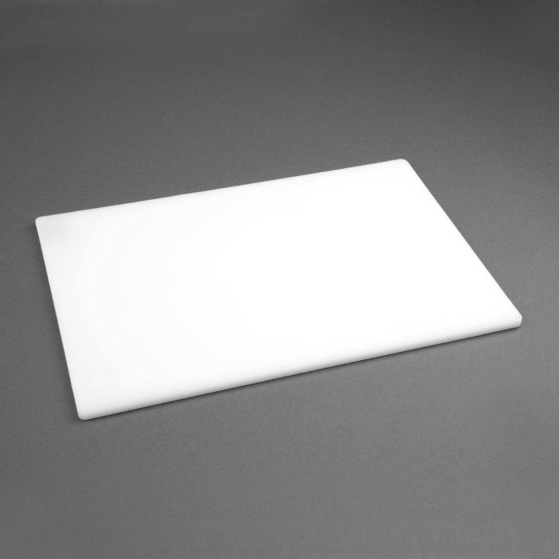 Hygiplas Low Density Chopping Board White 450x300x10mm - Colour Coded, Dishwasher Safe Cutting Board HC860