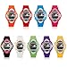 Cool Pasnew LED 100M Waterproof Digital Sport Watch for 5-15 Years Old Boys Girls Kids Students (Purple)