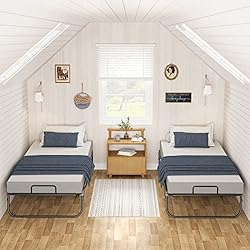 Homieasy Folding Bed with Mattress, Portable