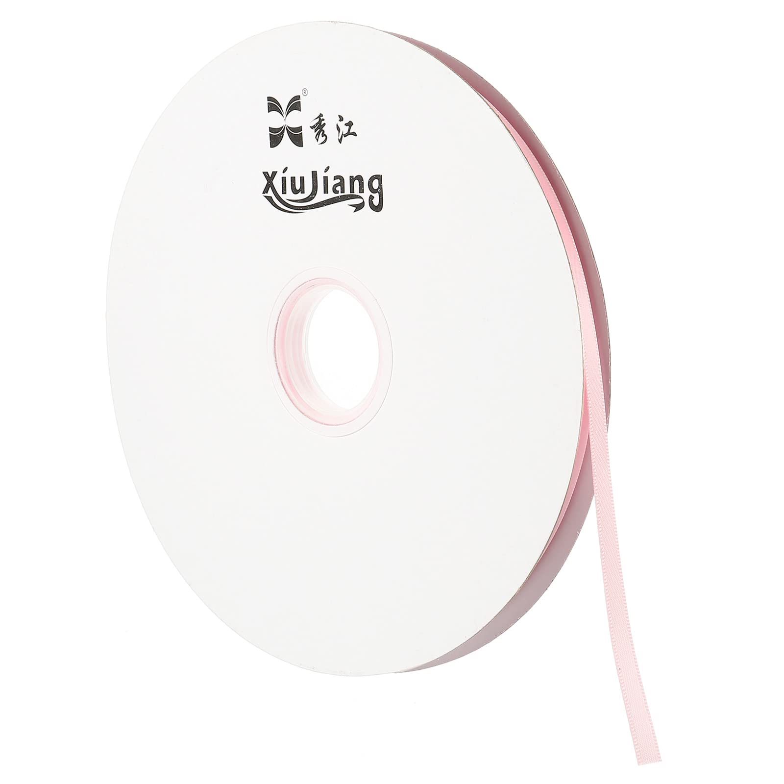 PATIKIL 0.28 Inch Wide 100 Yards Satin Ribbon, Double Face Solid Crafts Roll for Party Home DIY Wrapping Decoration Lavender