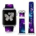 3C-LIFE Watch Band 38/40mm Women for Apple iWatch,Genuine Leather Strap Wrist Band Replacement for Apple Watch All Models 38/40mm - Irrigular Triangles Pattern