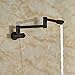 Rozin Wall Mount Swivel Folding Spout Kitchen Faucet Single Cold Water Sink Tap Oil Rubbed Bronze