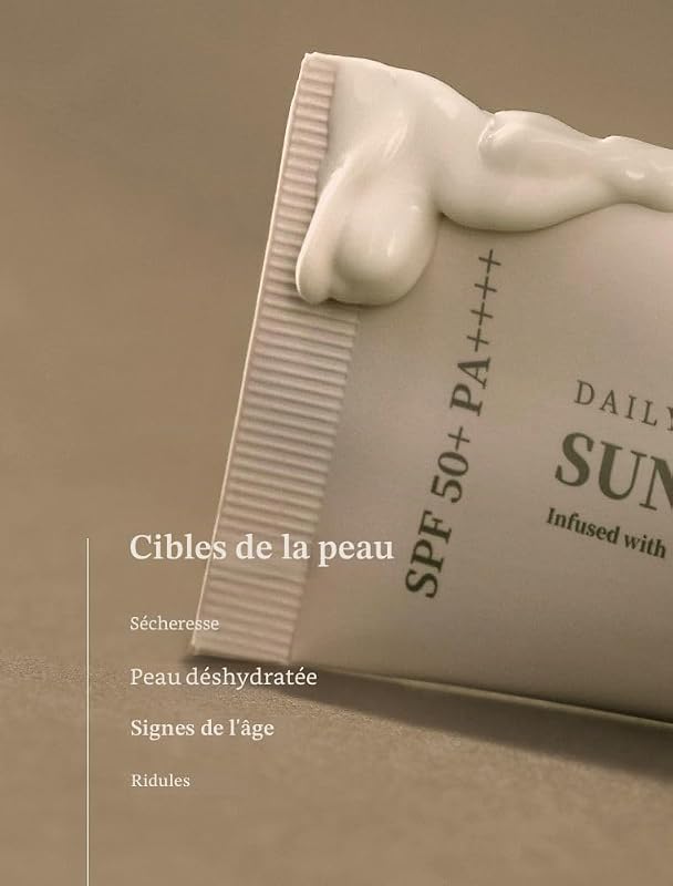 [VILLAGE 11 FACTORY] DAILY MILD SUN FLUID 50+ PA++++ (50ml) Soin coréen - Crème solaire Chimique fluide & légère - Protège des UV & Illumine le teint - Hydrate - Anti-âge — photo 7 sur 8