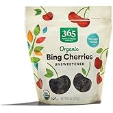 365 by Whole Foods Market, Organic Dried Unsweetened Bing Cherries, 8 Ounce