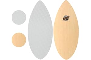 South Bay Board Co. - 41" / 36” Skipper Skimboard - Beginners Skim Board for Kids - Durable, Lightweight Wood Body with Wax-Free Textured Foam Top Deck - Performance Tear Drop Shape
