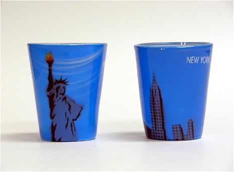 Amazon De Shot Glas Freiheitsstatue Shot Glas New York City Souvenir Anf Geschenk Nyc Shot Glas