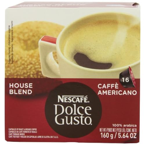 Nescaf Dolce Gusto for Nescaf Dolce Gusto Brewers, Caff Americano (House Blend), 16 Count (Pack of 3) image