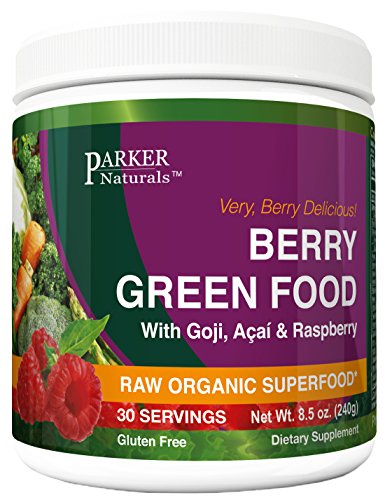 UPC 617237992383, Berry Green Superfood with Goji, Acai &amp; Raspberry, Raw Organic Nutrition- Vegan &amp; Gluten Free - 240 Grams