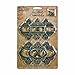 Metal Ornate Plates with Fasteners by Tim Holtz Idea-ology, 6 per Pack, 2-1/2 and 2-5/8 Inches Tall, Antique Finishes, TH92787