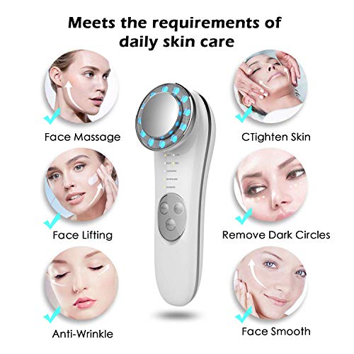 Facial massager - 7 in 1 Face Cleaner Lifting Machine - EMS face massager - Promote face Cream Absorption - Skin care tools - Lift & Firm Tighten Skin Wrinkles