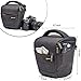 Camera Case, Evecase Digital SLR / DSLR Professional Camera Shoulder Bag for Compact System, Hybrid, Mirrorless, Micro 4/3 and High Zoom Camera - Black