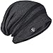 FORBUSITE Men Knit Slouchy Beanie Hat for Winter Summer, Oversized B318 Charcoal