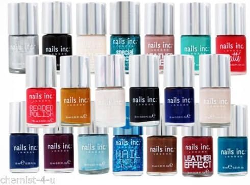 Nails Inc Nail Polish Varnish Assorted Random Colours London Collection Set of 5