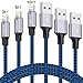 Fast Charging Nylon Braided USB Charger Cable (Blue)