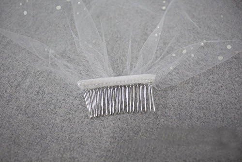 F-sport Elegant Ivory Short Tulle Birdcage with Comb Accessories Bridal Pearl Wedding Veil Headwear for Bride