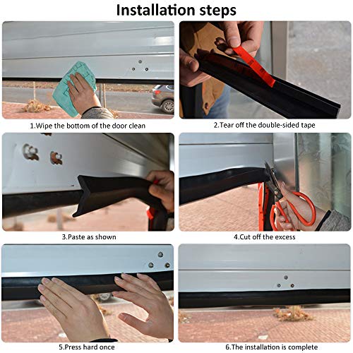 Universal Garage Door Seal, Garage Door Rubber Seal Strip Replacement