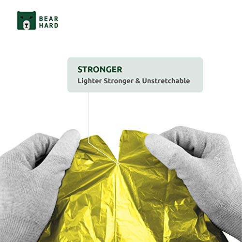 Bearhard Emergency Blanket Mylar Space Blankets 4-Pack for Camping Hiking or Outdoor Rescue Foil Thermal Survival Blankets Gold - Thumbnail 4