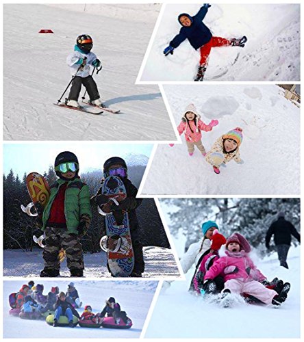 image for Ximkee Ice Skating Gloves for Kids Waterproof Winter Warm Ski Gloves S
