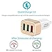 Fast Car Charger Adapter with Quick Charge 3.0 42W 3 Ports Rapid USB Cigarette Lighter Phone Charger Splitter for All Smartphone & Tablet.