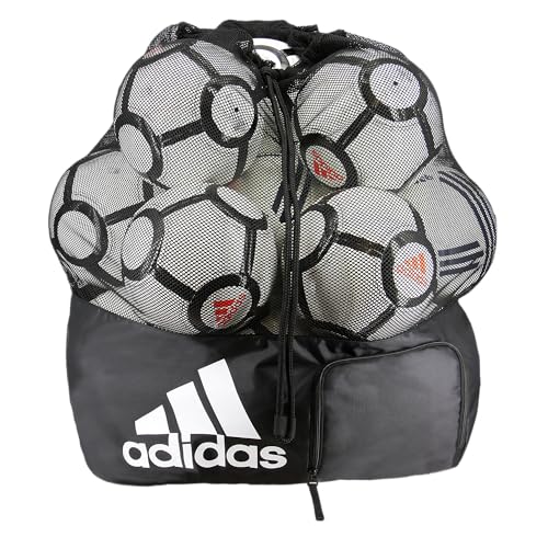adidas Unisex Stadion Balltasche, Schwarz/Weiß, Einheitsgröße