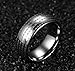 Mealguet Jewelry Genuine Tungsten Carbide Chinese Heart Sutra Engraved Domed Wedding Rings Band,Comfrot fit,Size 10
