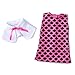 TOYYSB 18 Inch Doll Clothes&Accessories, Include 5 Set Toys Doll Outfits + 2 Pairs Doll Shoes +2 Doll Underwear Doll Accessories, Fit American Dolls Girls Dolls