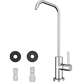WEWE Drinking Water Faucet, Lead-Free Kitchen Water Filter Faucet for Reverse Osmosis or Water Filtration System, RO Faucet, Brushed Nickel