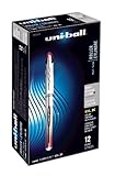 uni-ball Vision Elite BLX Infusion Rollerball Pens, Bold Point (0.8mm), Red/Black, 12 Count