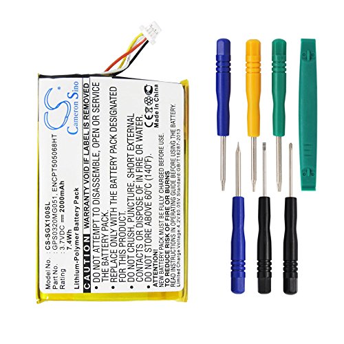 2000mAh Replacement GPS0320MG051, ENCPT505068HT Battery For SkyGolf SkyCaddie SGXw, SkyCaddie SGX-W, SkyCaddie SGX GPS Rangefinder, SkyCaddie SGX-W Rangefinder With Tool Kits