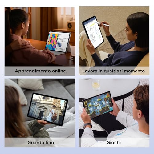 Tab G6 Android 16 Tablet 11 Inch, 4G LTE 90Hz, 30GB RAM+256GB ROM/TF 2TB, Octa-Core Tablet with Sim, 8000mAh/Gemini AI/Widevine L1/13MP+5MP/OTG/BT5/FACE ID/Dual Speakers/3.5mm Jack-Grey