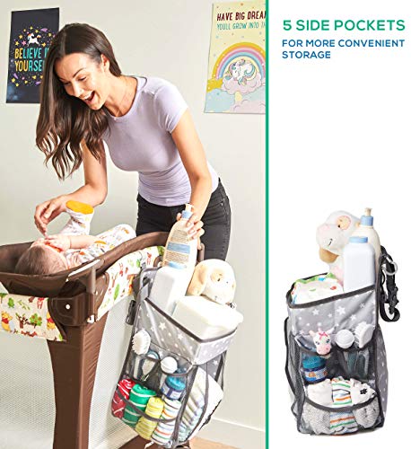 image for XdeModa Hanging Diaper Caddy | Nursery Organizer & Baby Organization S