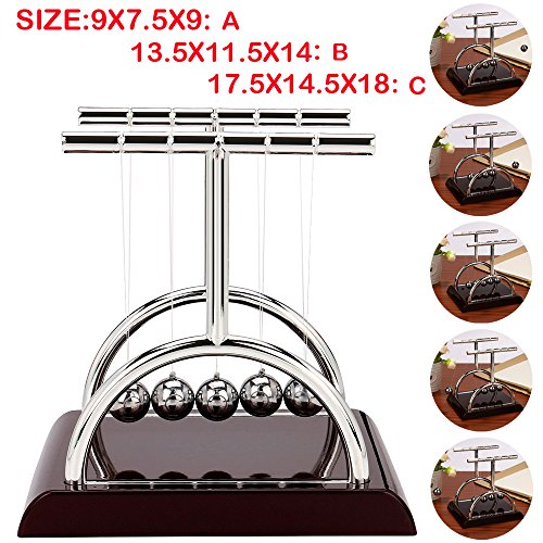 image for IG Back Newton's Cradle Steel Balance Ball Kits Physics Science Labora