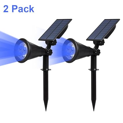 T Sun Solar Spotlights Led Outdoor Wall Lights Auto On At Nightauto Off By Day 180 Angle Adjustable Solar Lights For Tree Patio Yard Garden