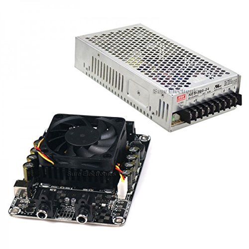 WONDOM Pack of 2 X 100W Class D Audio Amplifier W MW 200W Power Supply