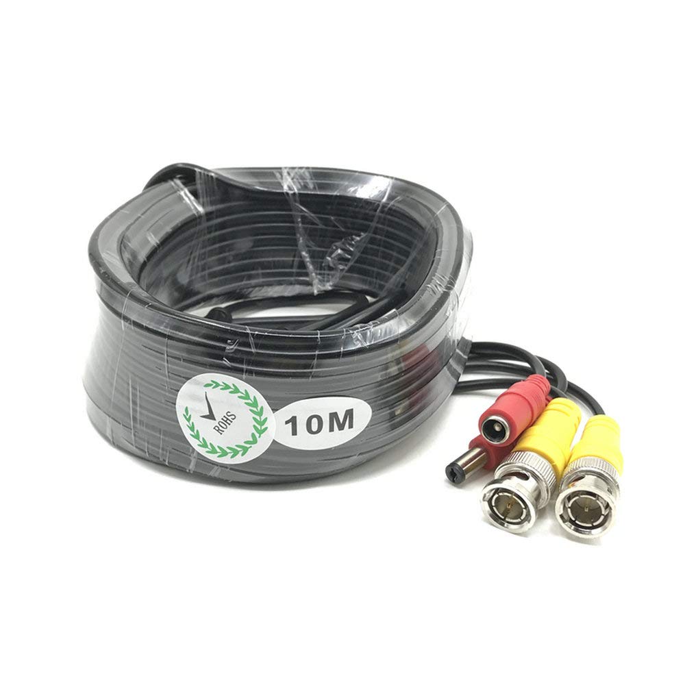 BW? 10M / 32.8 Feet BNC Video Power Cable For CCTV Camera DVR Security System (10M) - Cable type: 0.2mm?, Cable OD: 4.0mm