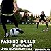 QUICKPLAY Replay Soccer Training Ball | Adjustable Bungee Elastic Training Ball (Size 4 Soccer Ball (Junior))